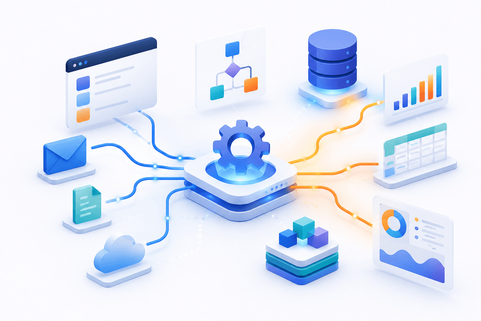 Gear at the center of connected data workflows